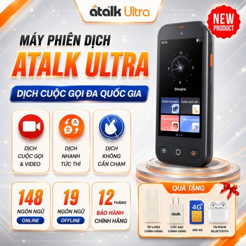 ATalk Ultra | Dòng máy phiên dịch cuộc gọi đa quốc gia