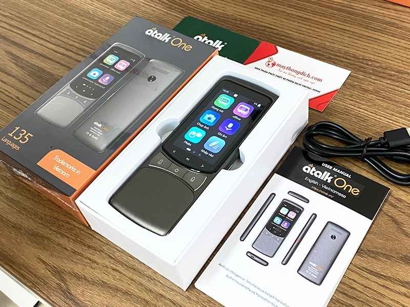 Nguyên bộ sản phẩm máy hỗ trợ chuyển đổi ngôn ngữ Atalk One