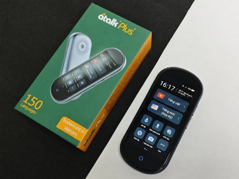 ATalk Plus+ Dịch Tự Động 150 Ngôn Ngữ - Không Cần Bấm Nút