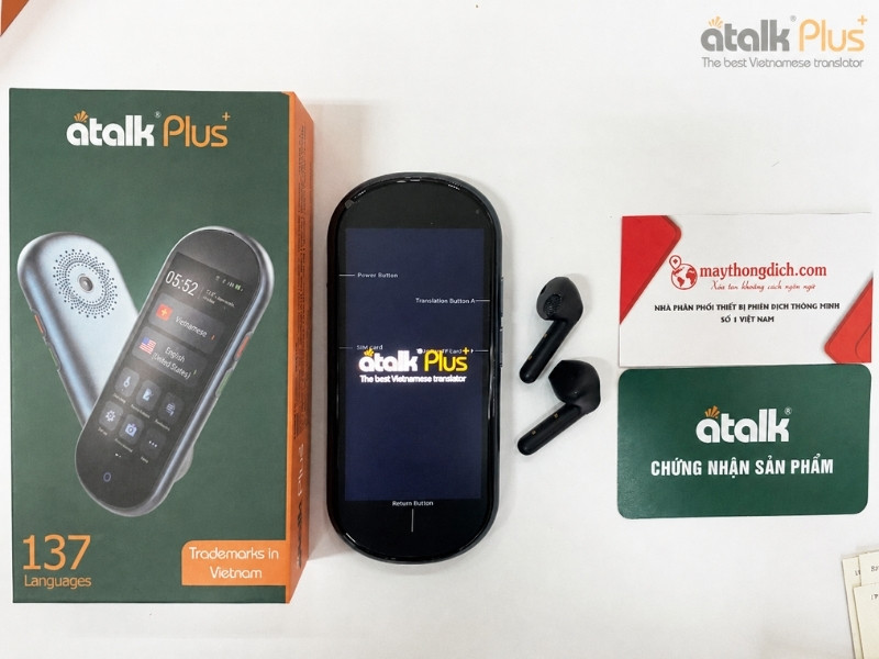 Màn hình khởi động máy hỗ trợ chuyển đổi ngôn ngữ Atalk Plus+