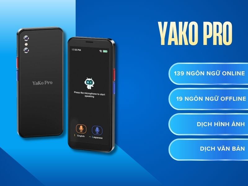 Yako Pro – Máy Phiên Dịch Cầm Tay Giá Rẻ