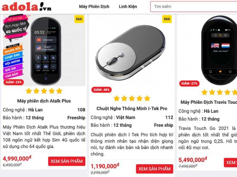 ADOLA.vn là đơn vị phân phối thiết bị công nghệ thông minh với mức giá hợp lý