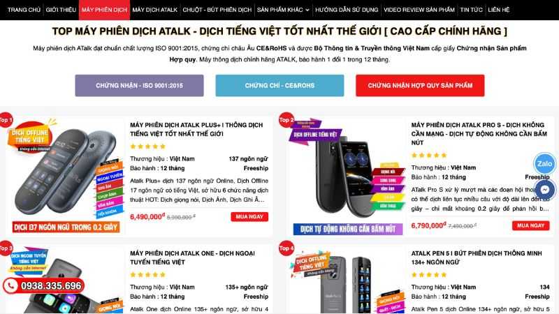 Máy Thông Dịch.Com luôn cập nhật liên tục các mẫu máy phiên dịch mới