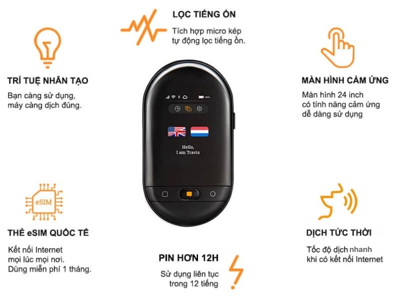 Công nghệ mới được áp dụng trong máy phiên dịch Travis