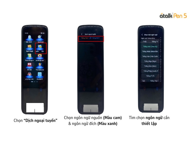Cách Dùng Tính Năng Dịch Giọng Nói OFFLINE Cho Bút Phiên Dịch ATalk Pen 5 Cách Dùng Tính Năng Dịch Giọng Nói OFFLINE Cho Bút Phiên Dịch ATalk Pen 5