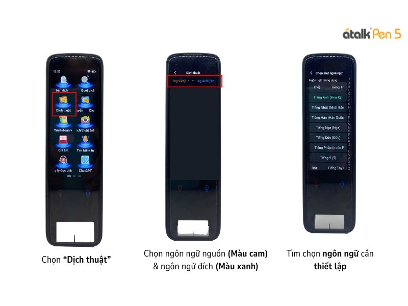 Cách Sử Dụng Tính Năng Dịch Giọng Nói 2 Chiều Trên ATalk Pen 5 Cách Sử Dụng Tính Năng Dịch Giọng Nói 2 Chiều Trên ATalk Pen 5