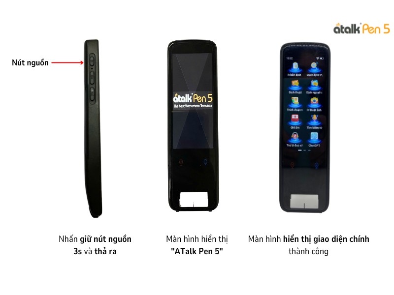 Hướng Dẫn Bật Nguồn Cho Bút Phiên Dịch ATalk Pen 5 Hướng Dẫn Bật Nguồn Cho Bút Phiên Dịch ATalk Pen 5