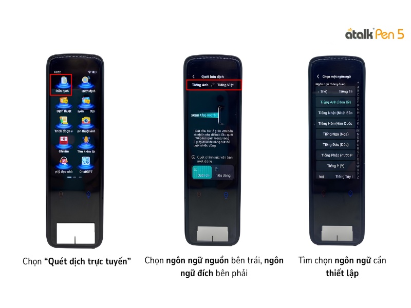 Hướng Dẫn Tính Năng Scan - Quét Dịch OFFLINE Trên Bút Phiên Dịch ATalk Pen 5 Hướng Dẫn Tính Năng Scan - Quét Dịch OFFLINE Trên Bút Phiên Dịch ATalk Pen 5