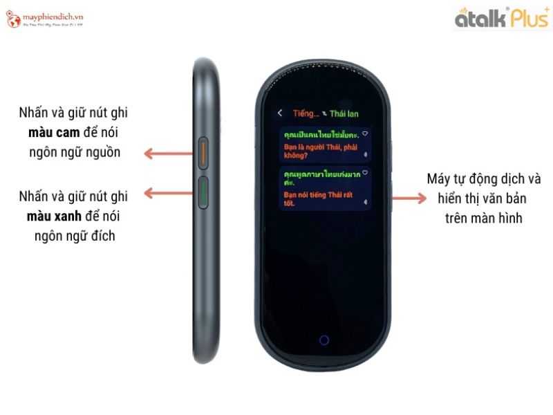 Atalk Plus+ dịch giọng nói siêu tốc trong vòng 0,2 giây