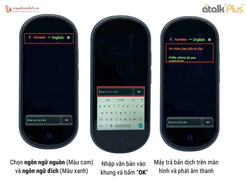 Dịch văn bản qua ảnh hoặc nhập tay