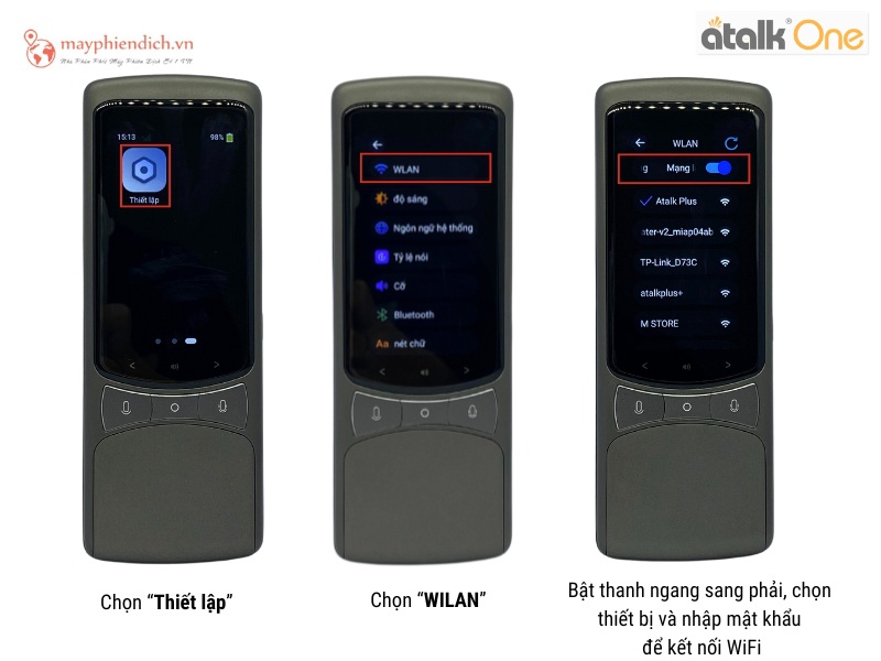 Chọn mạng Wifi bạn muốn kết nối và nhập mật khẩu