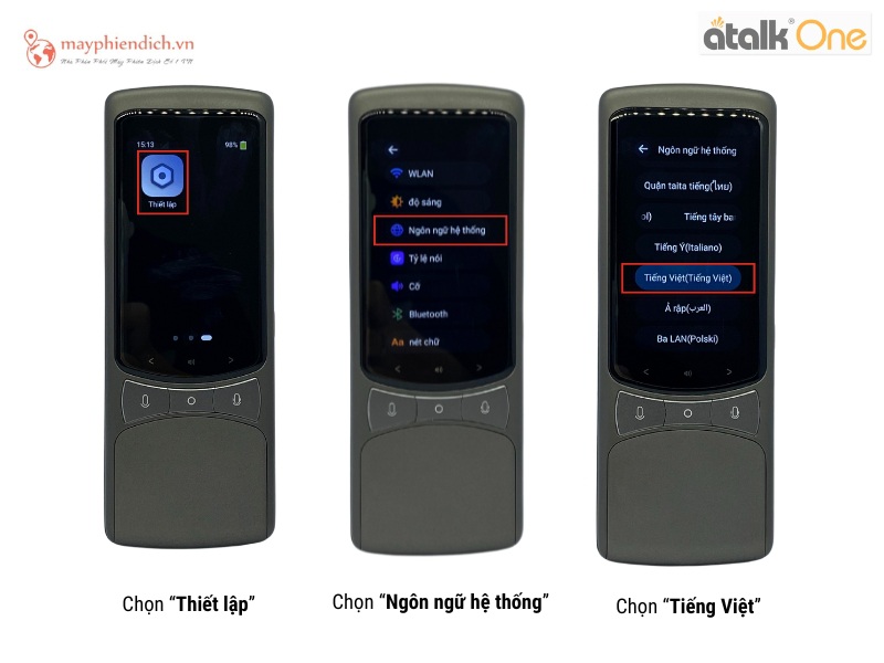 Thiết lập ngôn ngữ hệ thống