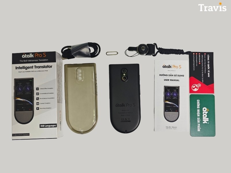 Phụ kiện đi kèm khi mua máy phiên dịch ATalk Pro S Phụ kiện đi kèm khi mua máy phiên dịch ATalk Pro S