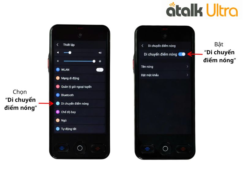 Cách Chia Sẻ Mạng Wi-Fi Trên Máy Dịch Ngôn Ngữ ATalk Ultra Cách Chia Sẻ Mạng Wi-Fi Trên Máy Dịch Ngôn Ngữ ATalk Ultra