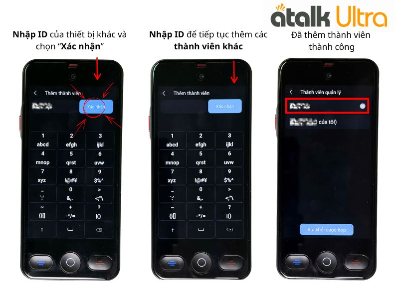 Cách Kết Nối Thành Viên Trong Dịch Hội Nhóm Cho Máy Dịch ATalk Ultra Cách Kết Nối Thành Viên Trong Dịch Hội Nhóm Cho Máy Dịch ATalk Ultra