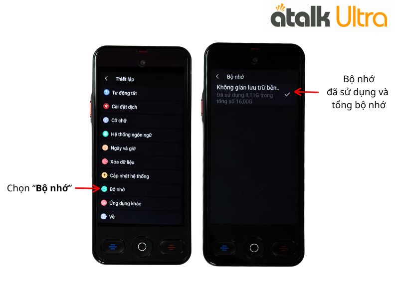 Cách Kiểm Tra Bộ Nhớ Trên Máy Phiên Dịch Cầm Tay Atalk Ultra Cách Kiểm Tra Bộ Nhớ Trên Máy Phiên Dịch Cầm Tay Atalk Ultra