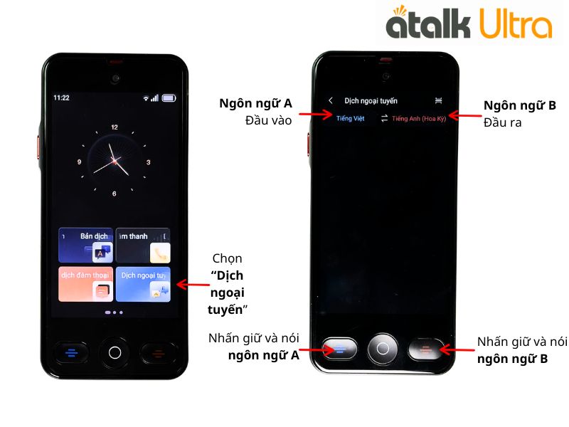 Hướng Dẫn Sử Dụng Tính Năng Dịch Ngoại Tuyến Trên ATalk Ultra Hướng Dẫn Sử Dụng Tính Năng Dịch Ngoại Tuyến Trên ATalk Ultra