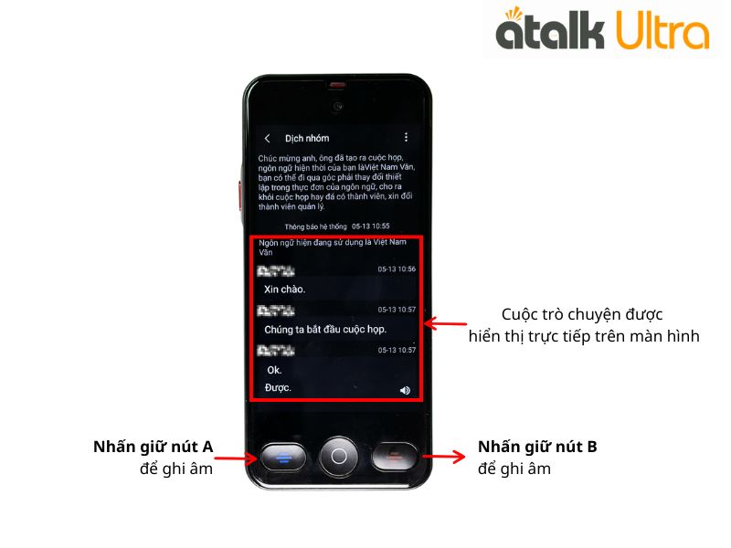Phiên Dịch Cuộc Họp Đa Ngôn Ngữ Theo Thời Gian Thực Trên ATalk Ultra Phiên Dịch Cuộc Họp Đa Ngôn Ngữ Theo Thời Gian Thực Trên ATalk Ultra