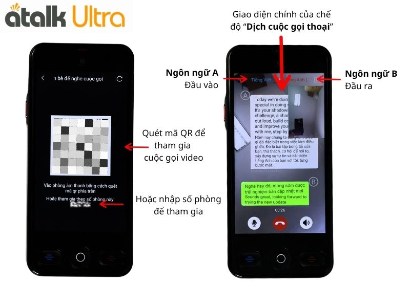 Thiết Lập Dịch Video Call Đa Ngôn Ngữ Trên ATalk Ultra Thiết Lập Dịch Video Call Đa Ngôn Ngữ Trên ATalk Ultra