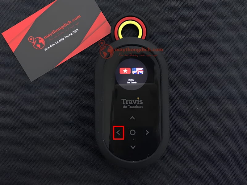 Nhấn 2 lần mũi tên trái để chọn ngôn ngữ