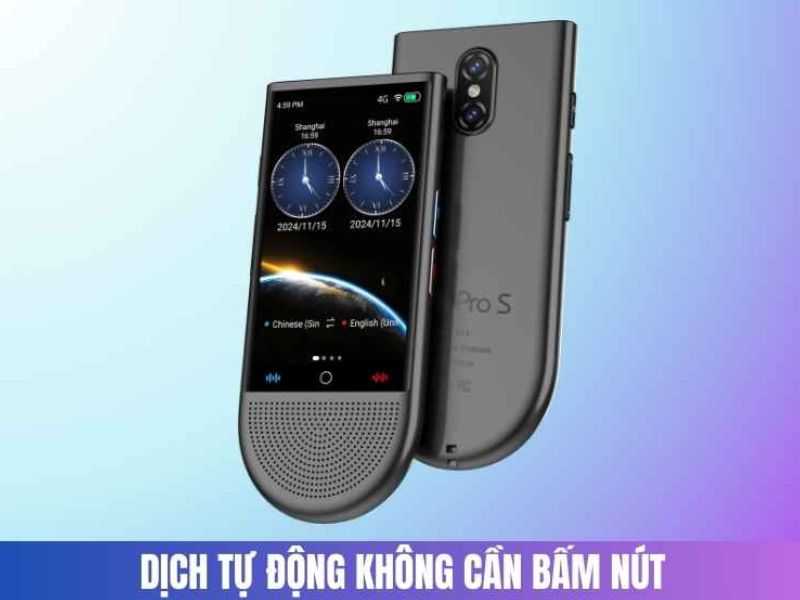 Máy phiên dịch ngôn ngữ ATalk Pro S - dịch tự động không cần bấm nút