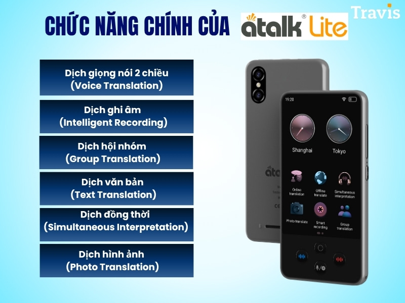 Cách tính năng phiên dịch của ATalk Lite
