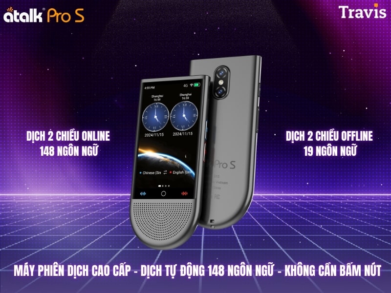 Máy Phiên Dịch Đa Ngôn Ngữ ATalk Pro S