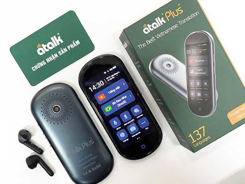 ATalk Plus+ là thiết bị phiên dịch đa ngôn ngữ do thương hiệu Atalk Việt Nam phát triển