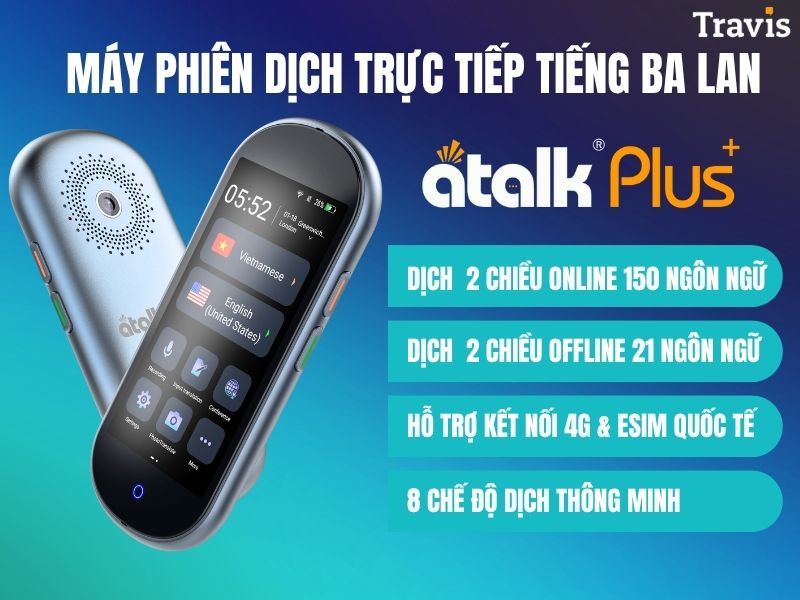 ATalk Plus+ Máy Phiên Dịch Trực Tiếp Tiếng Ba Lan
