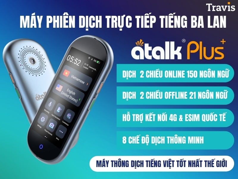 ATalk Plus+ Máy Phiên Dịch Trực Tiếp Tiếng Ba Lan