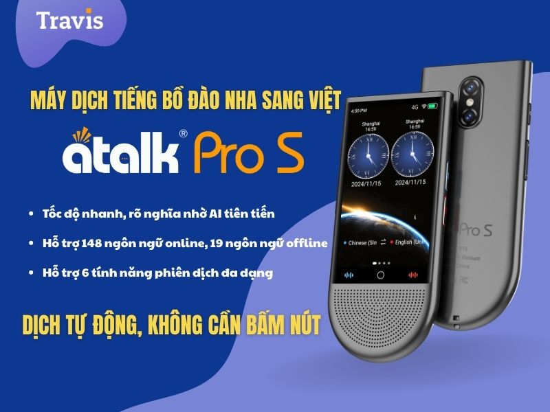 Máy Dịch Tiếng Bồ Đào Nha Sang Việt ATalk Pro S