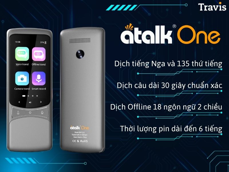 Máy Phiên Dịch Tiếng Nga Sang Tiếng Việt ATalk One Máy Phiên Dịch Tiếng Nga Sang Tiếng Việt ATalk One