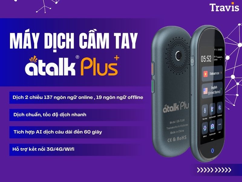 Máy Dịch Cầm Tay Tiếng Nga ATalk Plus+ Máy Dịch Cầm Tay Tiếng Nga ATalk Plus+