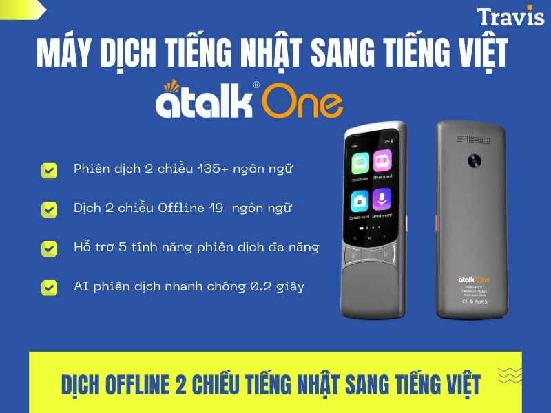 Máy Phiên Dịch Tiếng Nhật Bản Atalk One