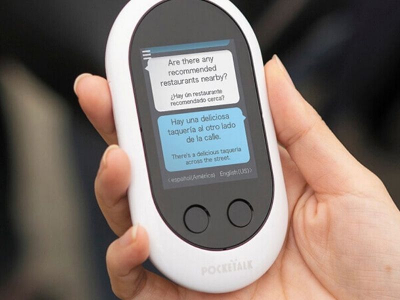 Máy phiên dịch Pocketalk – Hỗ trợ giao tiếp đa ngôn ngữ dễ dàng