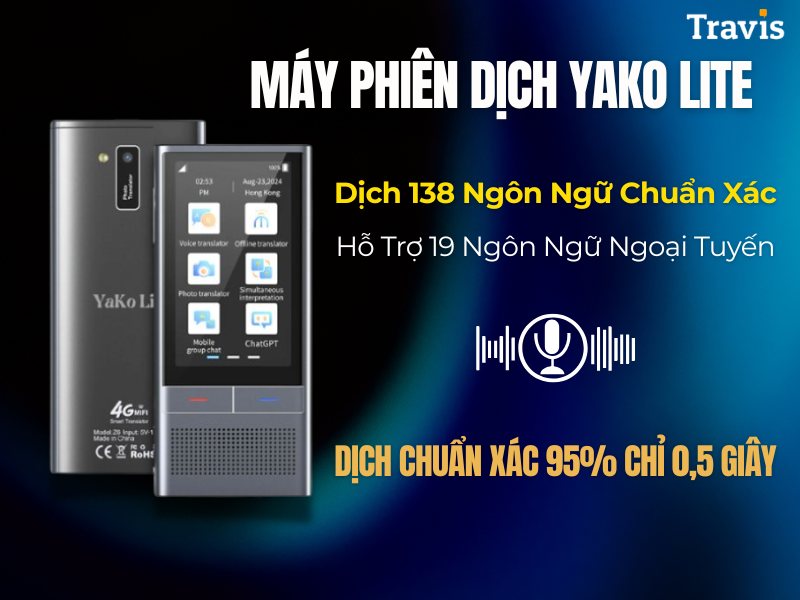 Yako Lite Máy Phiên Dịch Giá Tốt Dịch Thuật Đa Ngôn Ngữ