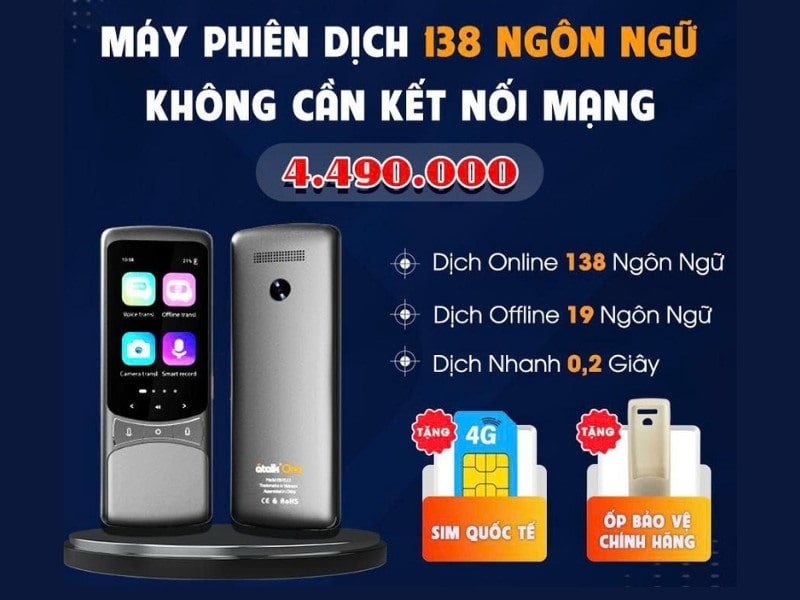 Máy Dịch Ngôn Ngữ ATalk One